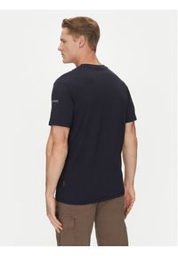 Napapijri T-Shirt S-Badge NP0A4I3N Granatowy Regular Fit. Kolor: niebieski. Materiał: bawełna #5