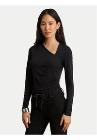Lauren Ralph Lauren - LAUREN RALPH LAUREN Bluzka 200P13936001 Czarny Regular Fit. Kolor: czarny. Materiał: syntetyk #1