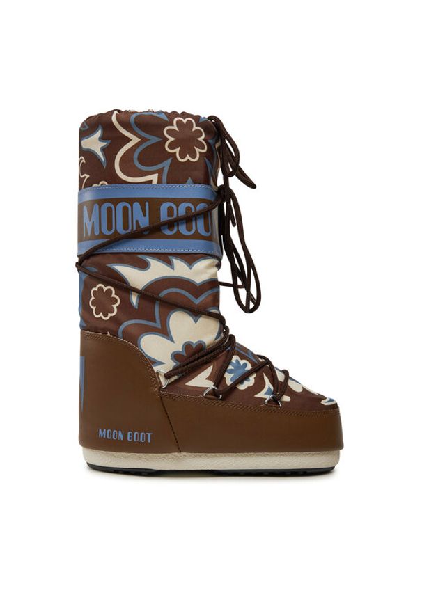 Moon Boot Śniegowce Mb Icon Flower 80D1402940 Brązowy. Kolor: brązowy. Materiał: materiał