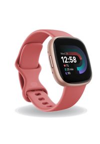 Zegarek sportowy Fitbit by Google Versa 4 różowo-miedziany. Rodzaj zegarka: smartwatch. Kolor: różowy, wielokolorowy, brązowy. Styl: sportowy