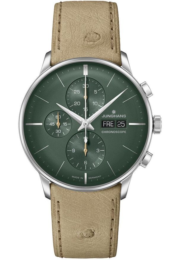 SONY - Zegarek Sony Zegarek męski Junghans 27/4222.03 beżowy. Kolor: beżowy