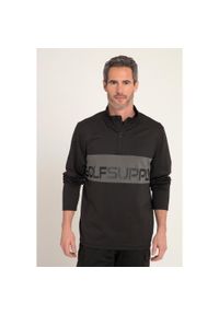 JAY-PI - Męski Półgolf FLEXNAMIC® golf QuickDry. Typ kołnierza: golf. Kolekcja: plus size. Kolor: czarny. Materiał: poliester, materiał, elastan. Sport: golf #1