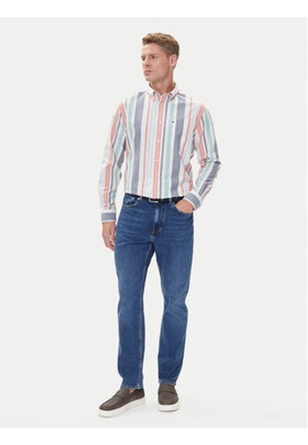 TOMMY HILFIGER - Tommy Hilfiger Koszula Oxford Regatta MW0MW39476 Kolorowy Regular Fit. Materiał: bawełna. Wzór: kolorowy
