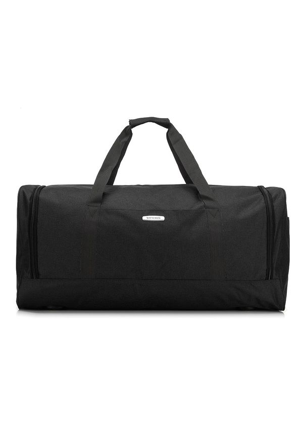Czarna torba podróżna Wittchen z haftami, elegancka