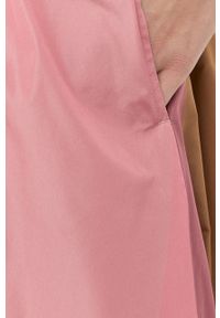 MAX&Co. spódnica kolor różowy maxi rozkloszowana. Stan: podwyższony. Kolor: różowy. Materiał: tkanina