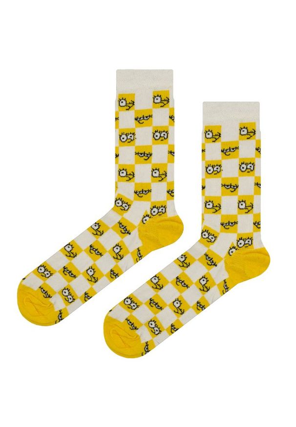 His Story - Skarpetki Męskie, Zestaw 5 par, Piłka Frytki Papryczka Kościotrup SpongeBob Casualowe -HIS STORY. Kolor: wielokolorowy. Materiał: elastan, poliamid, bawełna