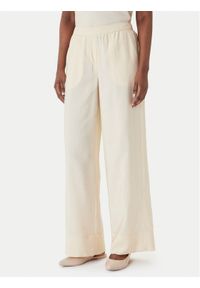 Marella Spodnie materiałowe Eremi 2613131154 Beżowy Regular Fit. Kolor: beżowy. Materiał: wiskoza #1