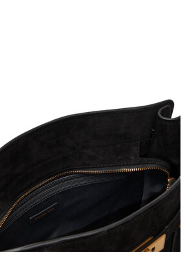 MICHAEL Michael Kors Torebka Hamilton Moderne 30F5ANXS3S Czarny. Kolor: czarny. Materiał: zamszowe, skórzane