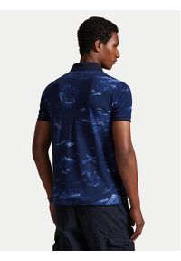 Polo Ralph Lauren Polo 710P04012001 Granatowy Custom Slim Fit. Typ kołnierza: polo. Kolor: niebieski. Materiał: bawełna #3
