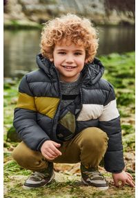 Mayoral kurtka dziecięca kolor szary. Typ kołnierza: kaptur. Kolor: szary