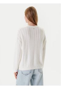 Guess Sweter W5YR56 Z2ZK2 Biały Regular Fit. Kolor: biały. Materiał: bawełna