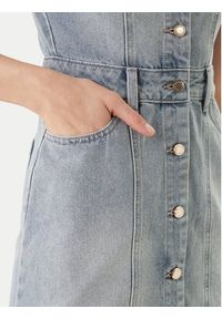 Morgan Sukienka jeansowa 241-ROGLA Błękitny Regular Fit. Kolor: niebieski. Materiał: bawełna #5