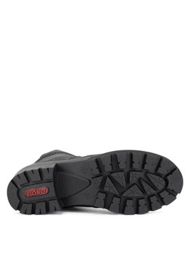 Rieker Trzewiki 79261-45 Szary. Kolor: szary. Materiał: materiał