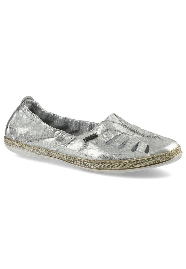 Lemar - Espadryle LEMAR 10090 Przec. Kryształ Srebro