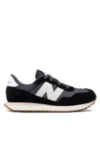 New Balance Sneakersy GS237PF Czarny. Kolor: czarny. Materiał: materiał