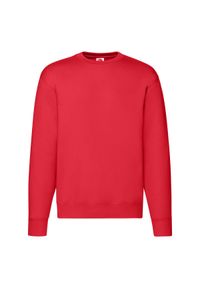 FRUIT OF THE LOOM - Męska Bluza Rozpinana Premium. Kolor: czerwony