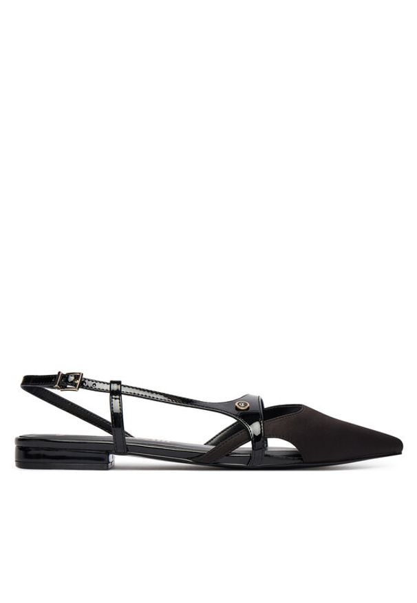 Just Cavalli Baleriny 80RA3S78 ZSE33 Czarny. Kolor: czarny. Materiał: materiał