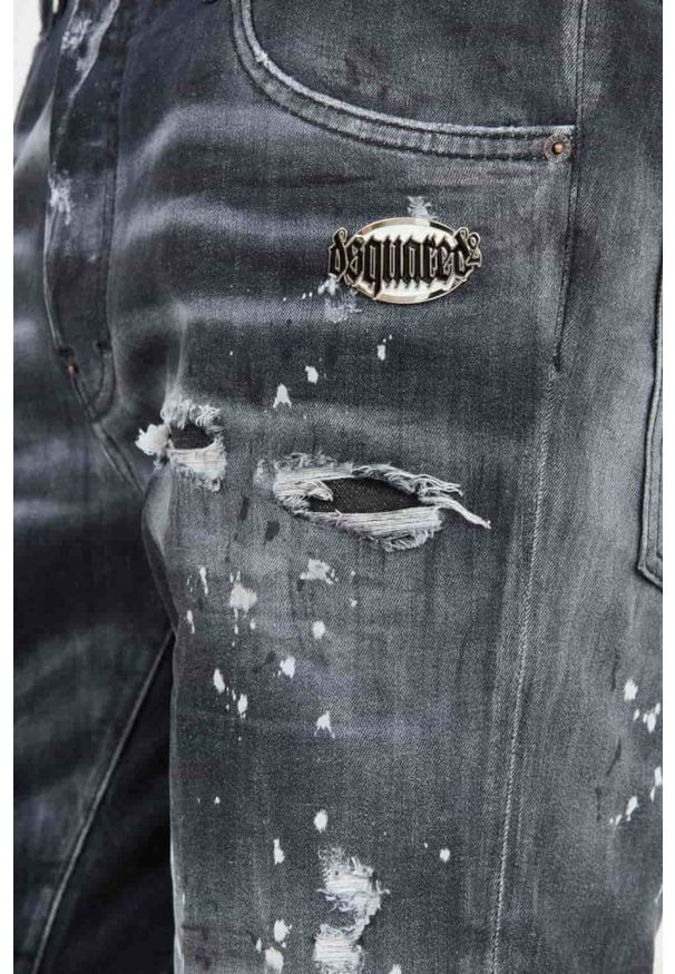 DSQUARED2 Czarne męskie jeansy Skater Jean, Rozmiar 54. Kolor: czarny