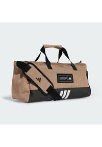 Adidas - Torba 4ATHLTS Duffel Small. Kolor: biały, brązowy, beżowy, wielokolorowy. Materiał: materiał #2