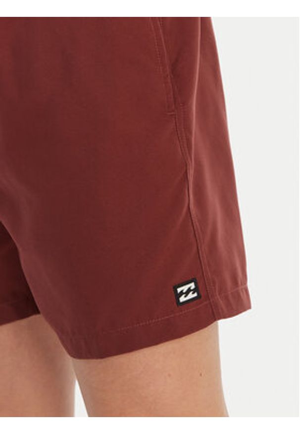 Billabong Szorty kąpielowe All Day EBYJV00134 Bordowy Regular Fit. Kolor: czerwony. Materiał: syntetyk