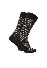 BOSS Skarpety długie 2P RS Monogram CC 50515141 Czarny. Kolor: czarny. Materiał: bawełna #4