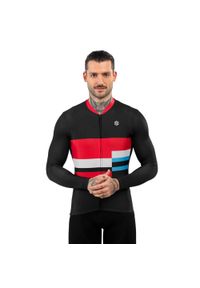 SIROKO - Męska koszulka rowerowa z krótkim rękawem Kolarstwo Siroko M2 Riemst. Kolor: czerwony, wielokolorowy, czarny. Długość rękawa: krótki rękaw. Długość: krótkie. Sport: kolarstwo