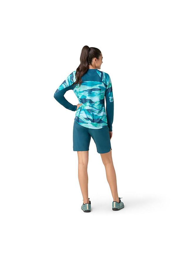 Bluza rowerowa damska Smartwool Mountain Bike LS. Kolor: niebieski