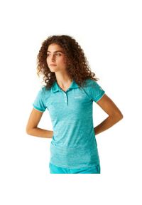 Regatta - Koszulka turystyczna polo damska Remex II. Typ kołnierza: polo. Kolor: niebieski. Materiał: materiał #1