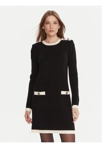 Gaudi Sukienka dzianinowa 521FD13009 Czarny Regular Fit. Kolor: czarny. Materiał: wiskoza #1