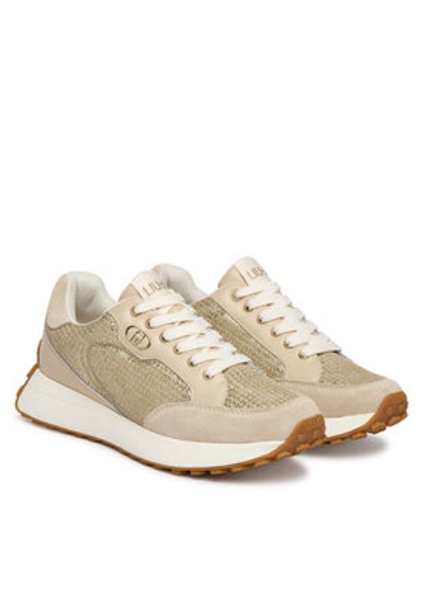 Liu Jo Sneakersy Lolo 20 BA6041 PX064 Beżowy. Kolor: beżowy. Materiał: skóra