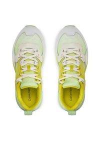Calvin Klein Jeans Sneakersy Retro Tennis Low Lace Mix Ml Sat YW0YW01307 Zielony. Kolor: zielony. Materiał: materiał
