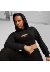 Puma Bluza Fit Move Crop 52386801. Kolor: czarny, biały, wielokolorowy. Sport: fitness