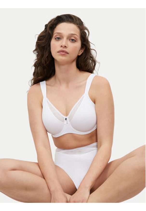 Triumph Biustonosz z fiszbiną True Shape Sensation 10186010 Biały. Kolor: biały. Materiał: syntetyk