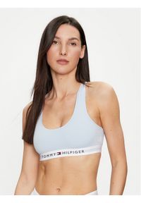 TOMMY HILFIGER - Tommy Hilfiger Biustonosz top UW0UW04143 Niebieski. Kolor: niebieski. Materiał: bawełna #1