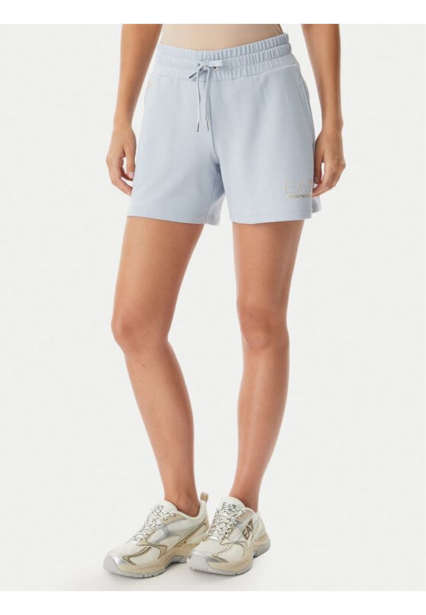 EA7 Emporio Armani Szorty sportowe 7W000269 AF12482 U9309 Niebieski Regular Fit. Kolor: niebieski. Materiał: syntetyk
