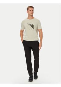 BOSS T-Shirt Network Flag 50566853 Beżowy Regular Fit. Kolor: beżowy. Materiał: bawełna #5
