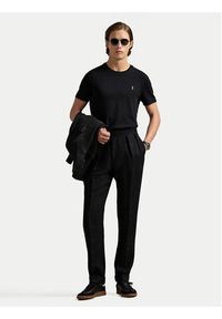 Polo Ralph Lauren T-Shirt 710740727 Czarny Slim Fit. Typ kołnierza: polo. Kolor: czarny. Materiał: bawełna #7
