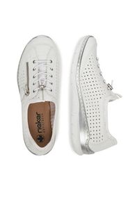 Rieker Sneakersy L3254-80 Biały. Kolor: biały. Materiał: materiał, syntetyk #3