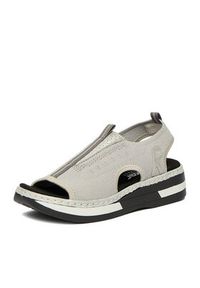 Rieker Sandały CEO-V59B5-90 Szary. Kolor: szary. Materiał: materiał #4