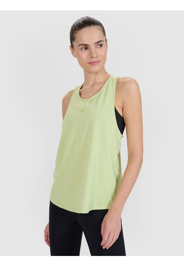 4f - 4F Top treningowy oversize szybkoschnący damski - zielony M. Kolor: zielony