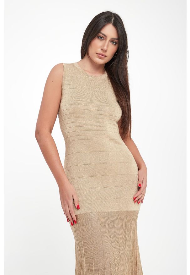 Twinset Milano - Sukienka maxi lureksowa LIU JO. Długość: maxi