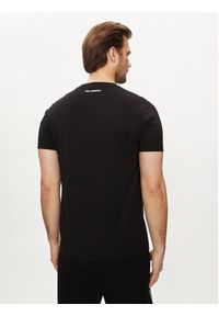 Karl Lagerfeld - KARL LAGERFELD T-Shirt 755061 542241 Czarny Regular Fit. Typ kołnierza: dekolt w karo. Kolor: czarny. Materiał: bawełna #3