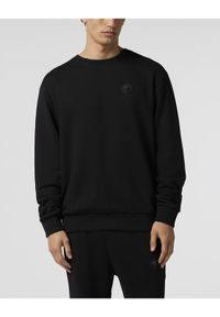 Plein Sport Bluza SAFC MJO1438 STE003N Czarny Regular Fit. Kolor: czarny. Materiał: bawełna. Styl: sportowy #1