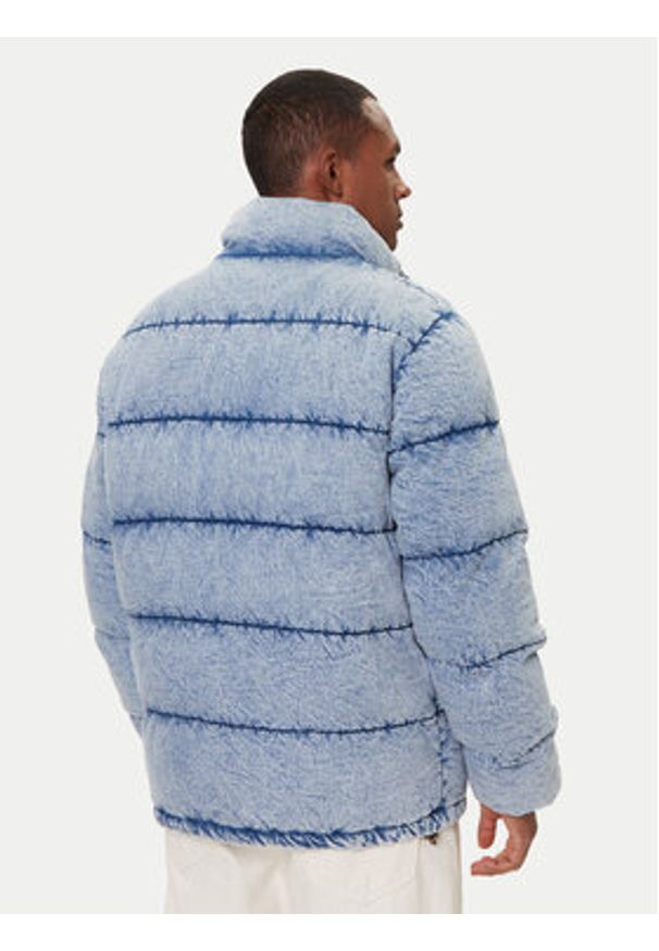 Guess Jeans Kurtka zimowa M5BL0Q D6181 Niebieski Regular Fit. Kolor: niebieski. Materiał: bawełna. Sezon: zima