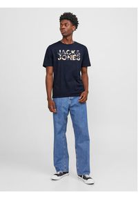 Jack & Jones - Jack&Jones T-Shirt Jeff 12250683 Granatowy Standard Fit. Kolor: niebieski. Materiał: bawełna #5