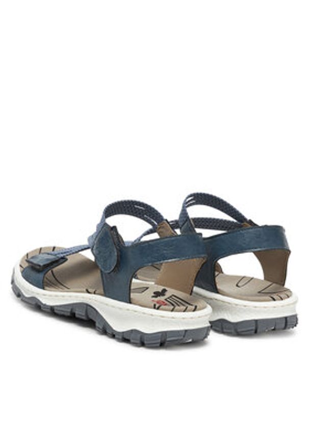 Rieker Sandały CEO-68871-14 Niebieski. Kolor: niebieski. Materiał: materiał