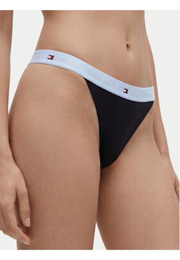 TOMMY HILFIGER - Tommy Hilfiger Komplet stringów UW0UW06518 Czarny. Kolor: czarny. Materiał: bawełna