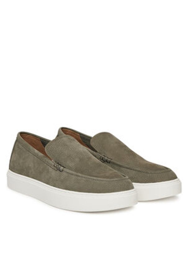 Calvin Klein Półbuty Hybrid Moccasin Nu HM0HM01902 Szary. Kolor: szary. Materiał: skóra