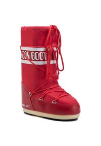 Śniegowce Moon Boot. Kolor: czerwony. Materiał: nylon #1