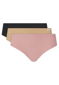 DKNY Komplet 3 par fig klasycznych DK5028BP3 Kolorowy. Materiał: syntetyk. Wzór: kolorowy #6
